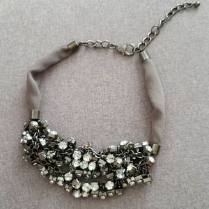 Express gray statement necklace